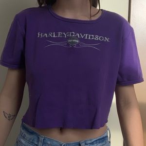 Cropped Harley Davidson top